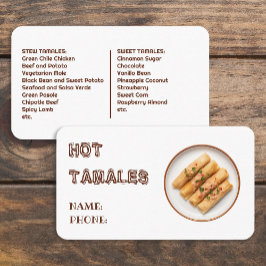 Anpassningsbar Tamales Visitkort