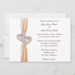 Anpassningsbar Tangerine lyssnar på bröllopsinbjud Inbjudningar