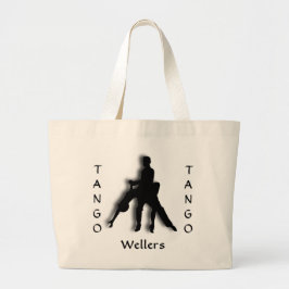 Anpassningsbar Tango Dip Silhouette Tote Bag Jumbo Tygkasse