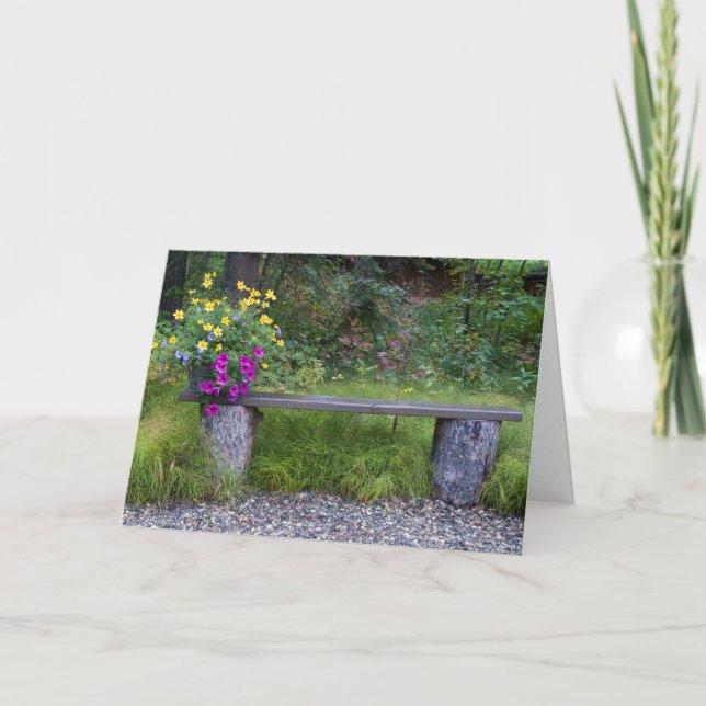Anpassningsbar Tankar på dig, Rustic Blommigts Fot Kort (Framsida)