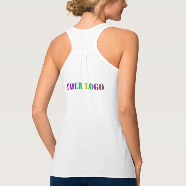 Anpassningsbar Tanktopet Logotyp Business Linne Med Racerback (Baksida)