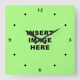 Anpassningsbar tar tid på mallen som den svart fyrkantig klocka