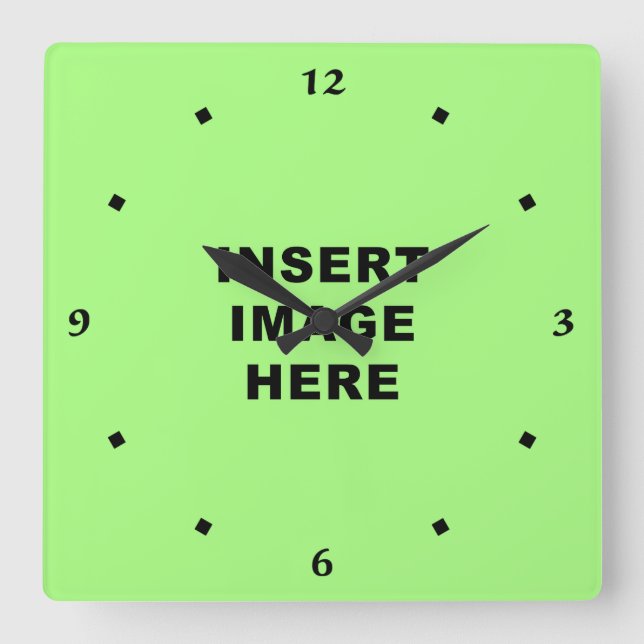 Anpassningsbar tar tid på mallen som den svart fyrkantig klocka (Framsida)