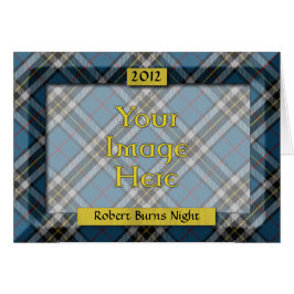 Anpassningsbar Tartan Photo Ram - Burns Nattkort Hälsningskort