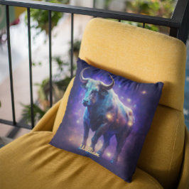 Anpassningsbar Taurus Zodiac Horoscope Fantasy Sol Kudde
