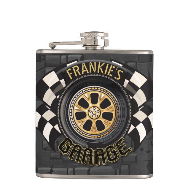 Anpassningsbar Tävla Hot rod Muscle Car Garage Fickplunta (Framsidan)