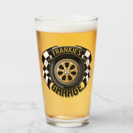 Anpassningsbar Tävla Hot rod Muscle Car Garage Glaskopp