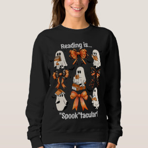 Anpassningsbar Teacher Ghost och Bow Halloween Rea T Shirt