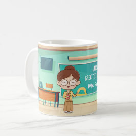 Anpassningsbar Teacher Gift - Female Läraren Mugg