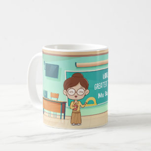 Anpassningsbar Teacher Gift - Female Läraren Mugg 