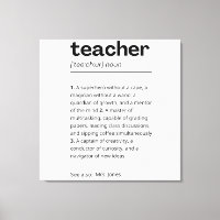Anpassningsbar Teacher Gift - Lärardefinitionspres