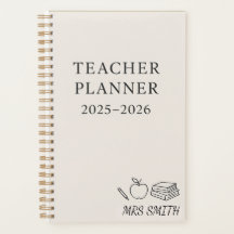 Anpassningsbar Teacher Planner 2025-2026 - Personl