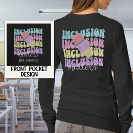 Anpassningsbar Teacher Retro Pastel-inkluderingsfr T Shirt