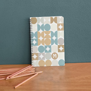 Anpassningsbar Teal Blue Grönt Grått Taupe Beige M Anteckningsbok