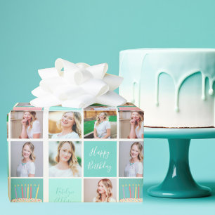 Anpassningsbar Teal - Presentpapper
