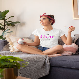 Anpassningsbar Team Bride T Shirt