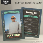 Anpassningsbar Team Groom-kort för Marskalkar - ha<br><div class="desc">Anpassningsbar Far av Groom Trading Card - fira din speciella dag med handelskort för personlig för brudgummen, bäste man, marskalkar och far i brudgummen. De här unika nyckelorden fångar roligtens minnen och landvinningar, perfekt för att dela och vårda. Anpassa och skriva ut kort med varje medlem i bröllopsfesten på bästa...</div>