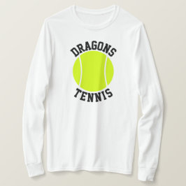 Anpassningsbar Team Namn eller Text Women's Tennis T Shirt