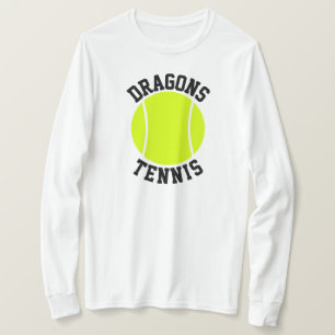 Anpassningsbar Team Namn eller Text Women's Tennis T Shirt