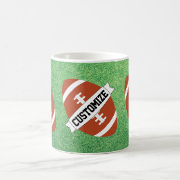 Anpassningsbar Team Namn Football Fläkt eller Coac Kaffemugg