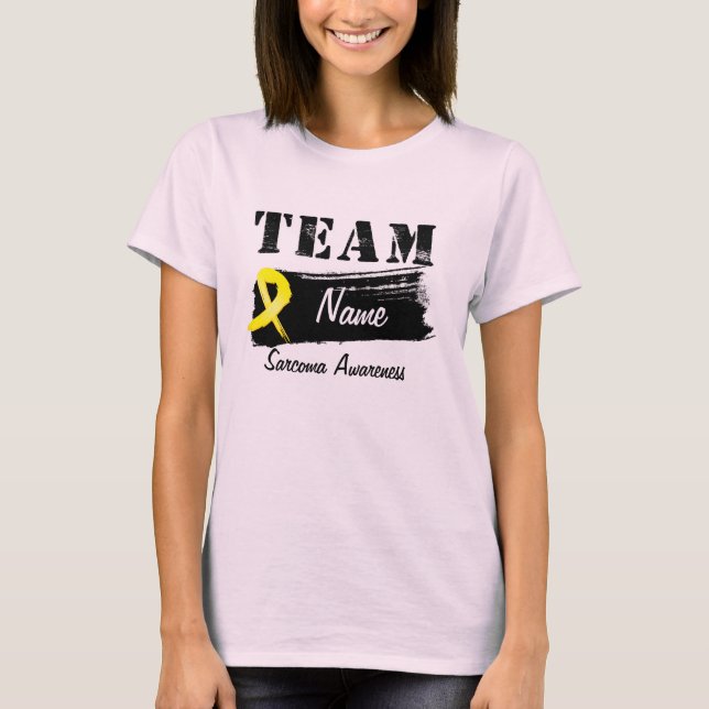 Anpassningsbar Team Namn - Sarcoma T-shirt (Framsida)