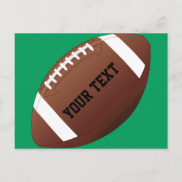 Anpassningsbar Team Namn / Text American Football Vykort