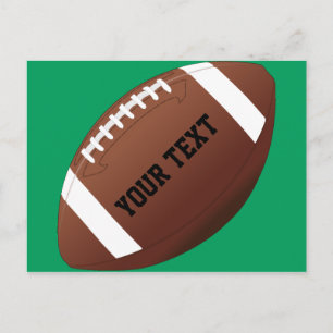 Anpassningsbar Team Namn / Text American Football Vykort
