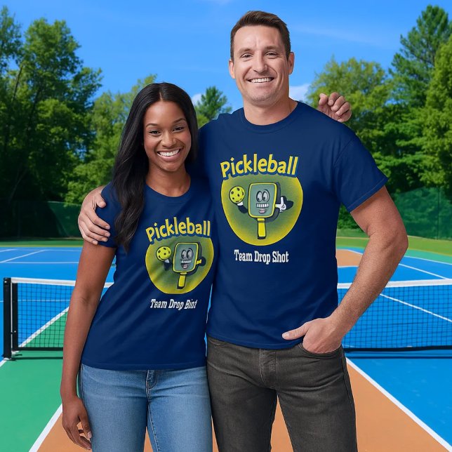 Anpassningsbar Team Player Pickleball T Shirt (Time to stay out of the kitchen with this custom team player pickleball shirts. Add your own message)