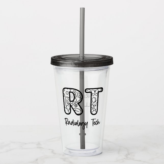 Anpassningsbar Tech Radiology Tech RT Rad-tekniker Take Away Mugg (Framsida)