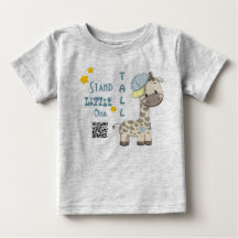 Anpassningsbar Tecknad Pojke Giraffe