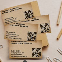 Anpassningsbar tempel QR-kod välj bakgrund Visitkort