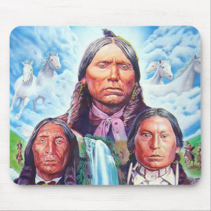 Anpassningsbar Template Indian Chiefs Native Ameri Musmatta