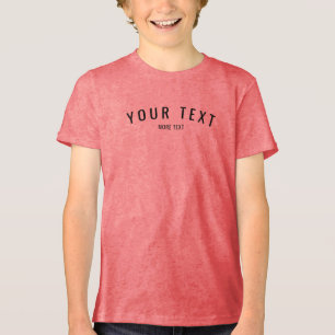 Anpassningsbar Template Modern Kids Boys Triblend T Shirt