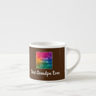 Anpassningsbar Template typography Brown Best Gran Espressomugg