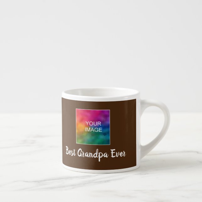 Anpassningsbar Template typography Brown Best Gran Espressomugg (Höger)