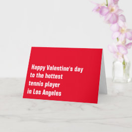 Anpassningsbar Tennis 💘 Alla hjärtans dag-kort Kort