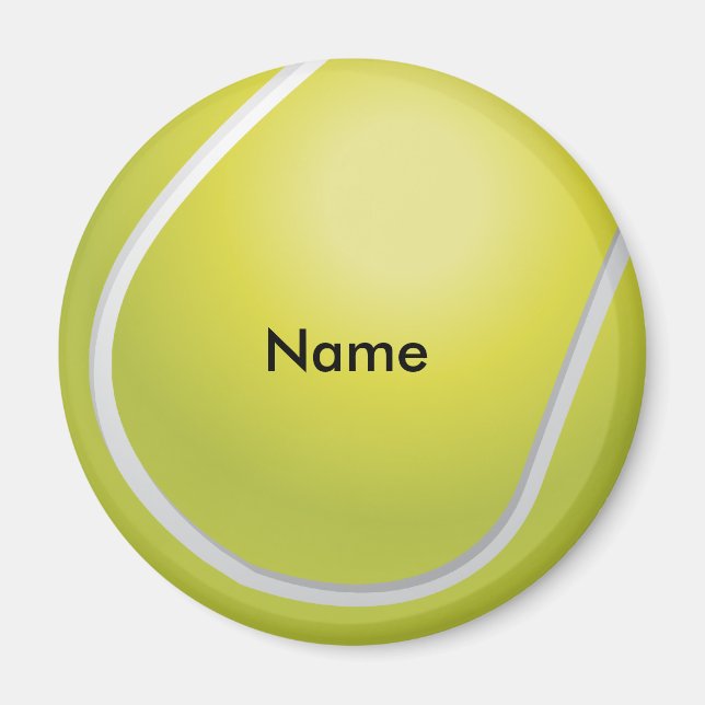 Anpassningsbar Tennis Boll Magnet (Framsidan)