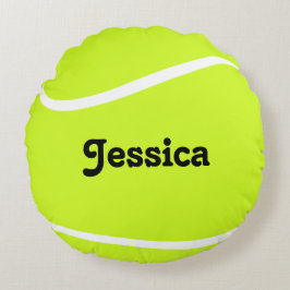 Anpassningsbar Tennis Boll Player eller Team Namn Rund Kudde