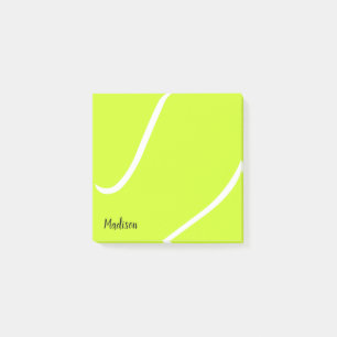 Anpassningsbar Tennis Boll Tennis Player Namn elle Post-it Block