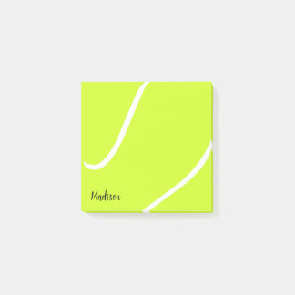 Anpassningsbar Tennis Boll Tennis Player Namn elle Post-it Block