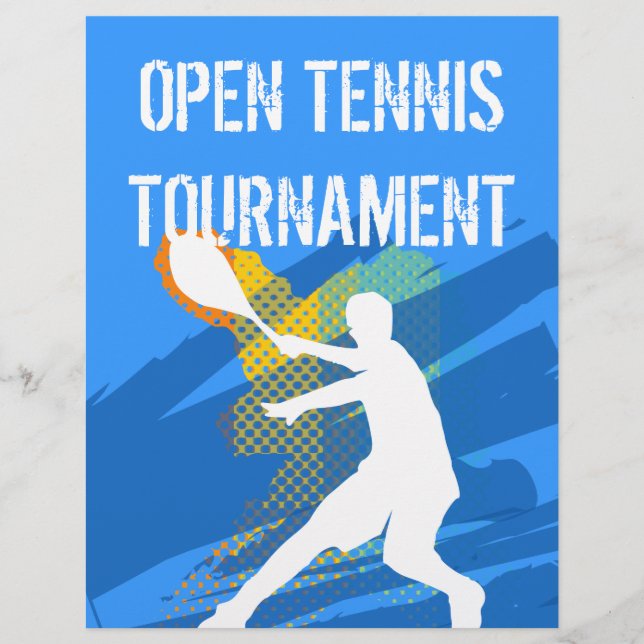 Anpassningsbar Tennis Flyer (Framsidan)