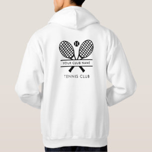Anpassningsbar Tennis Klubb Namn Team Matching Hoodie