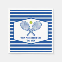 Anpassningsbar Tennis Land Klubb Blue Stripe