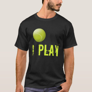 Anpassningsbar Tennis T-Shirt. Tennis boll Lägg ti T-shirt