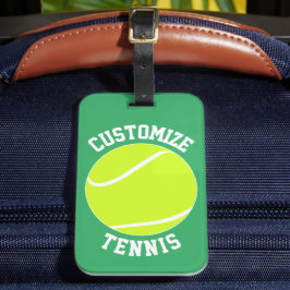 Anpassningsbar Tennis Team Namn / Personlig Text P Bagagebricka