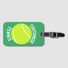 Anpassningsbar Tennis Team Namn / Personlig Text P Bagagebricka