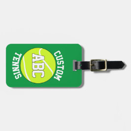 Anpassningsbar Tennis Team Namn & Player Initialer Bagagebricka