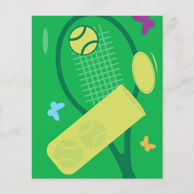 Anpassningsbar tennis turneringsfolder mall design flygblad (Framsidan)