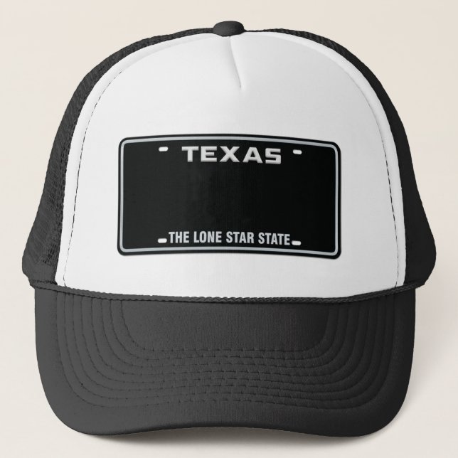 Anpassningsbar Texas License Plate Cap 01 Keps (Framsida)