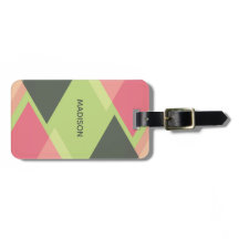Anpassningsbar text Abstrakt Mönster bagagetagg